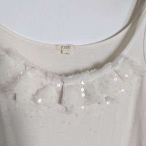 JCrew Camisole with sparkle and silk detail